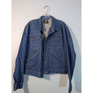 Vintage 70s Maverick Blue Bell Denim Jean Trucker Jacket Size 44 Workwear USA